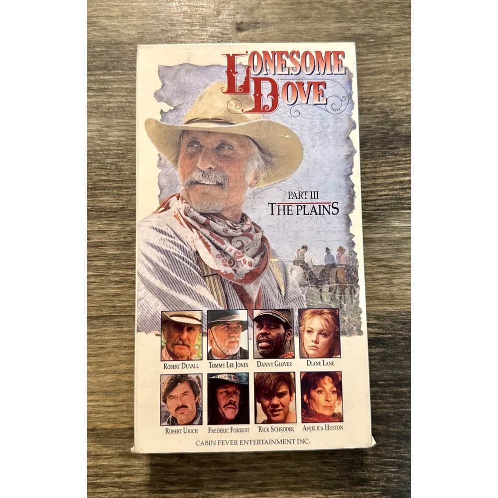 Cabin Fever Lonesome Dove Part III The Plains VHS Good Western Robert Duvall